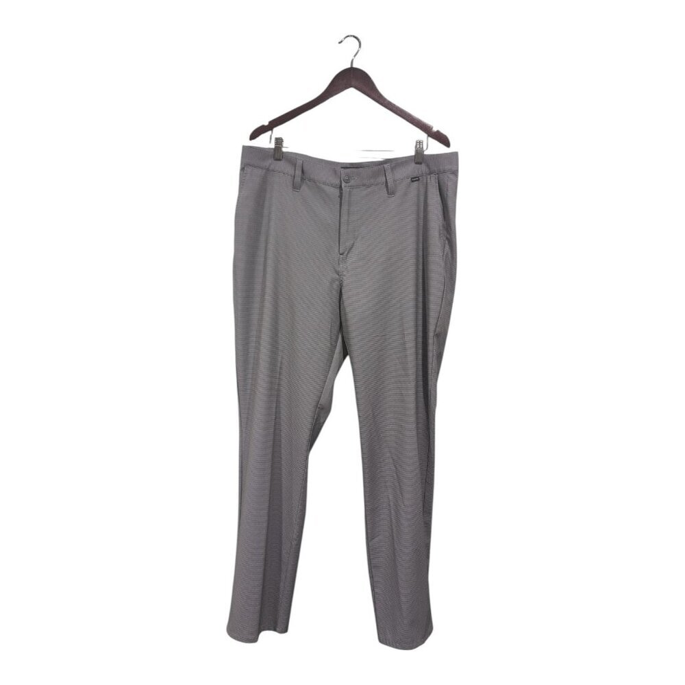 Travis Mathew Men’s Athletic Lightweight Gray Golf Pants Light Strips Sz 38